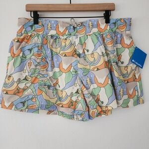 NEW Columbia Omni-Shade Regular Fit all over‎ print mountain womens size XL